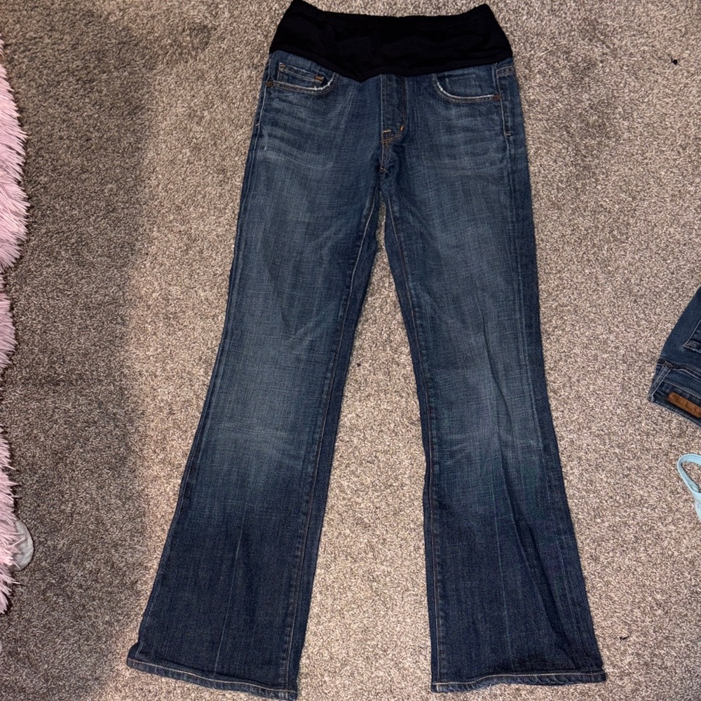 Citizens Of Humanity Dark Blue Flare Jeans